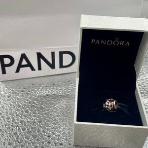 Pandora Red Scroll Charm